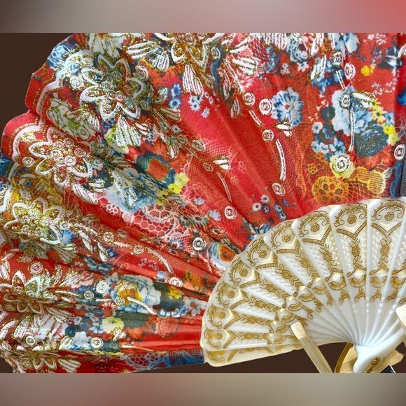 Shimmery Deluxe 9” Face fan + display stand * - Picture 12 of 15